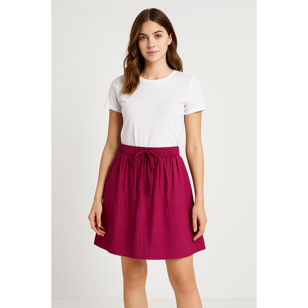Odille by Anthropologie Fuchsia A-Line Skirt Women’s Size S